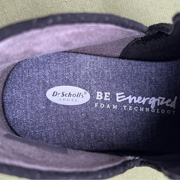 Dr. Scholl’s “Be Energized” Suede Ankle Booties – Black – Size 8W - Picture 5 of 7